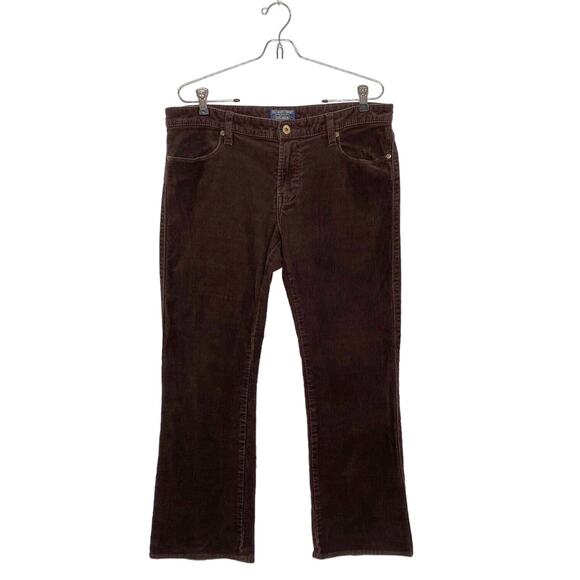 Polo Jeans Company Pants Womens Size 12 Brown Corduroy Boot Cut 29" Inseam - Picture 1 of 8